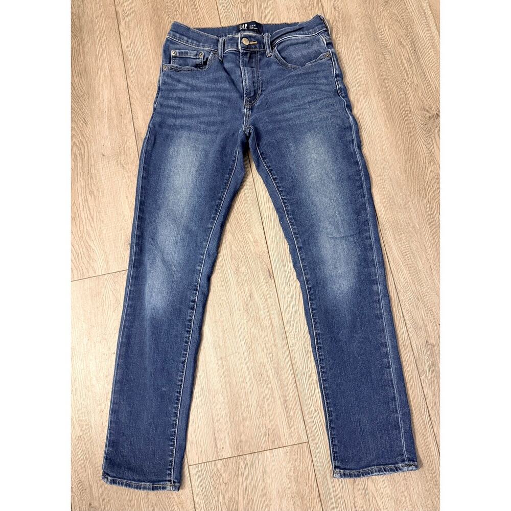 Gap Denim Mens Slim Jeans 29x30 Soft Wear Blue Wash Stretch Casual Medium Wash